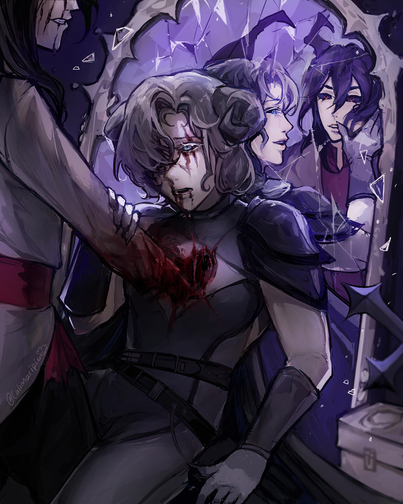 ARTFIGHT- for LvxiferianEmblem(characters:Azazel and Demoriel)