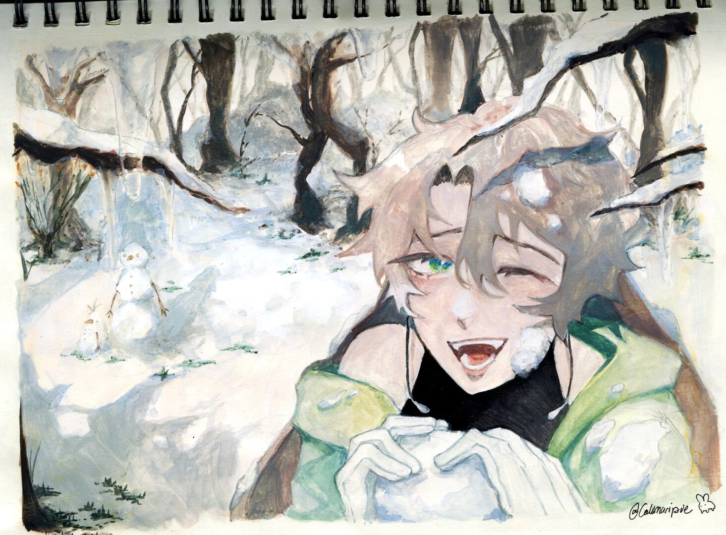 Vesper's first snow outing