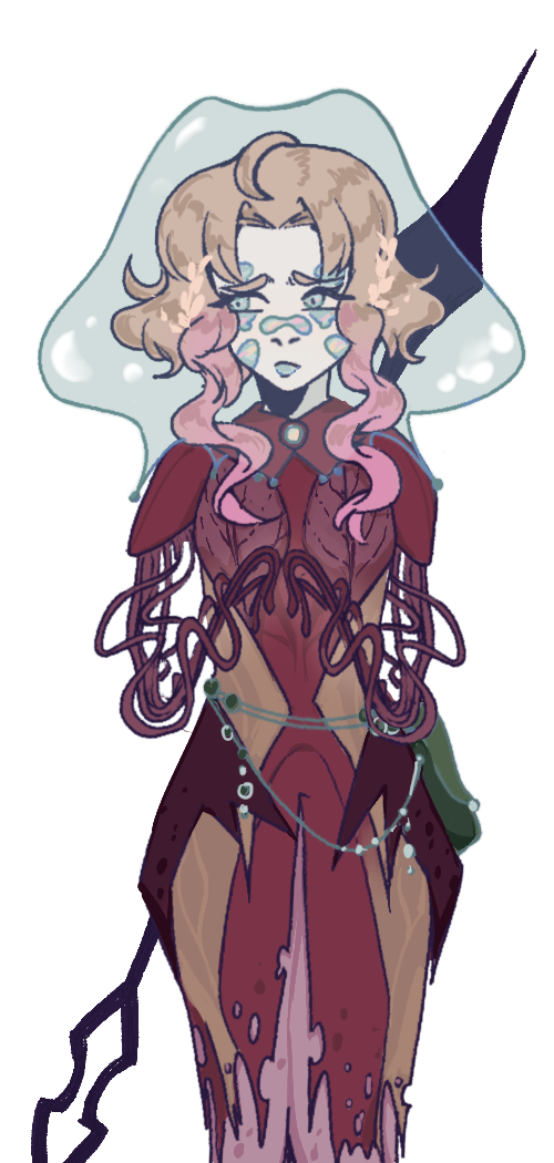 sad Saffron sprite - colorist and clean-up (line-art by Alex-@AgV_Gallery)